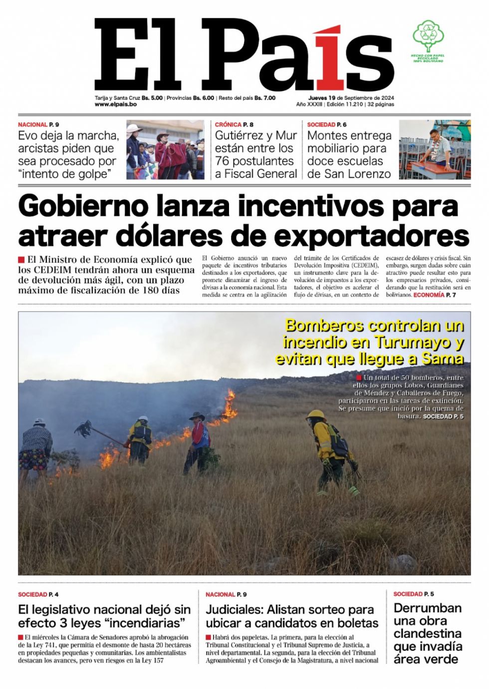 Incentivos, abrogación de leyes incendiarias, postulantes a Fiscal General, incendio: Lee las imprescindibles 