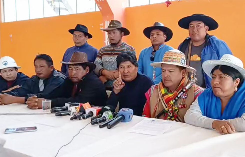 Evo invita a Arce a dialogar, pero pone condiciones