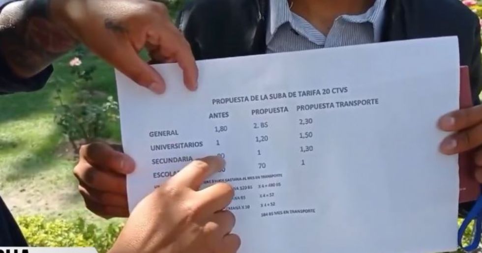Vecinos de Tarija proponen incremento moderado de pasajes 