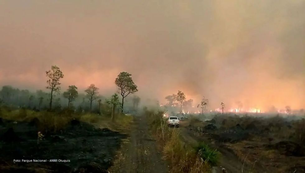 Bolivia: humedales de importancia internacional, áreas protegidas y bosques primarios afectados por el fuego