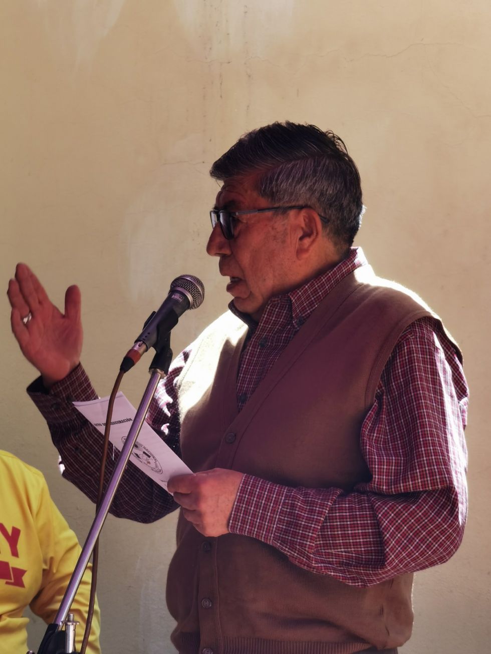 Alberto Mariscal, ejecutivo de la Confederación Nacional de Maestros Jubilados de Bolivia