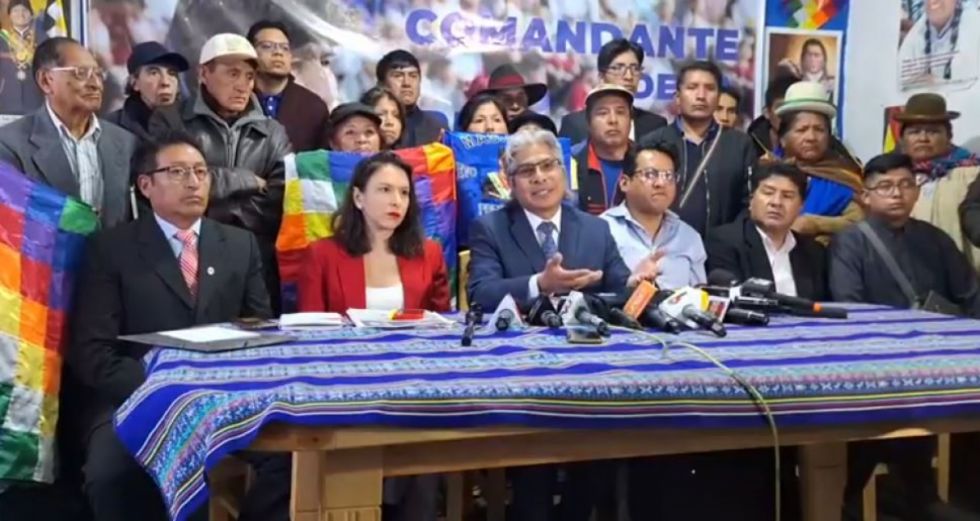 "No conocemos nada": Wilfredo Chávez sobre citación de la Fiscalía a Evo Morales