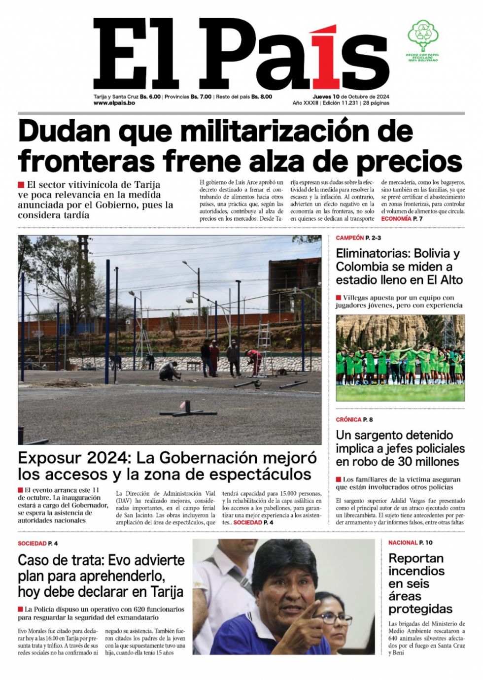 El duelo de la Verde, el cerco a Evo, el misterio de ECC... Lee las imprescindibles