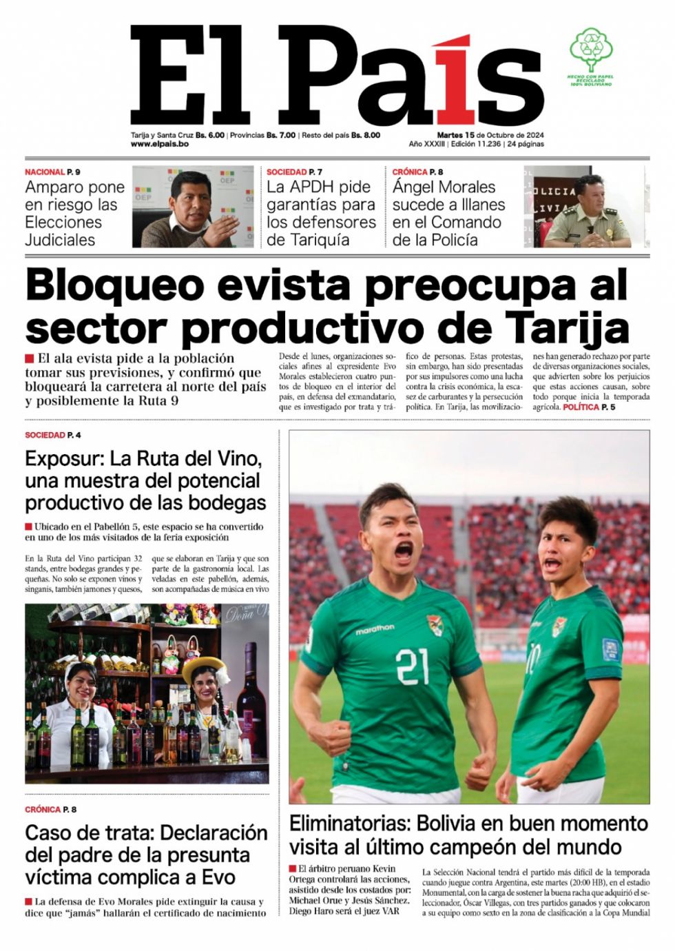 Bloqueos, declaración, nuevo comandante y ¡juega la Verde!: Lee las imprescindibles 