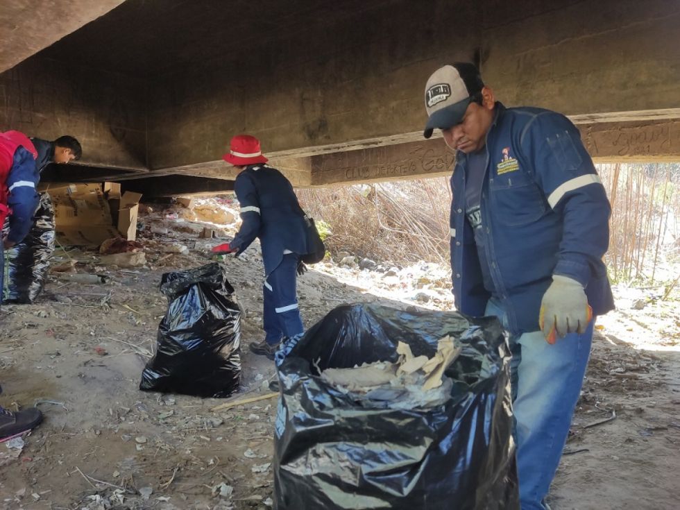 Tarija: Jornada de limpieza recolecta 187 tn de basura