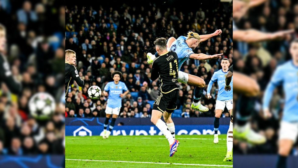Espectacular gol de Haaland a lo Zlatan en la victoria del City en Champions 