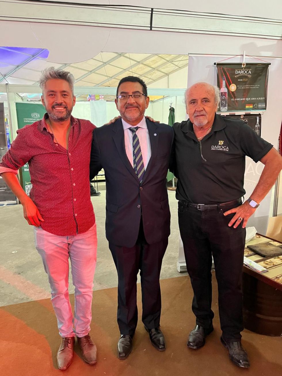 Martín Daroca, Dante Velásquez y Óscar Daroca