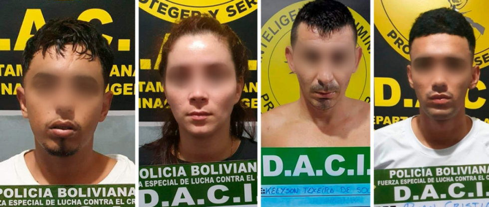 Cae banda de sicarios en Santa Cruz: Aprehendieron a cuatro brasileños, una paraguaya y dos bolivianos