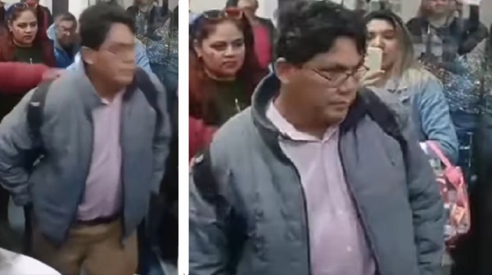 A empujones, sacan al diputado Héctor Arce del aeropuerto de El Alto