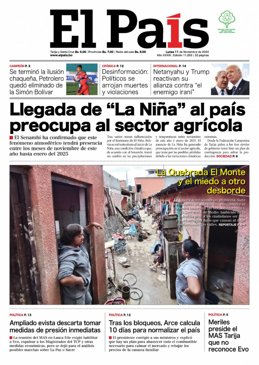 Meriles, los restos de la Víbora, el choque del MAS y mucho más: Lee las imprescindibles