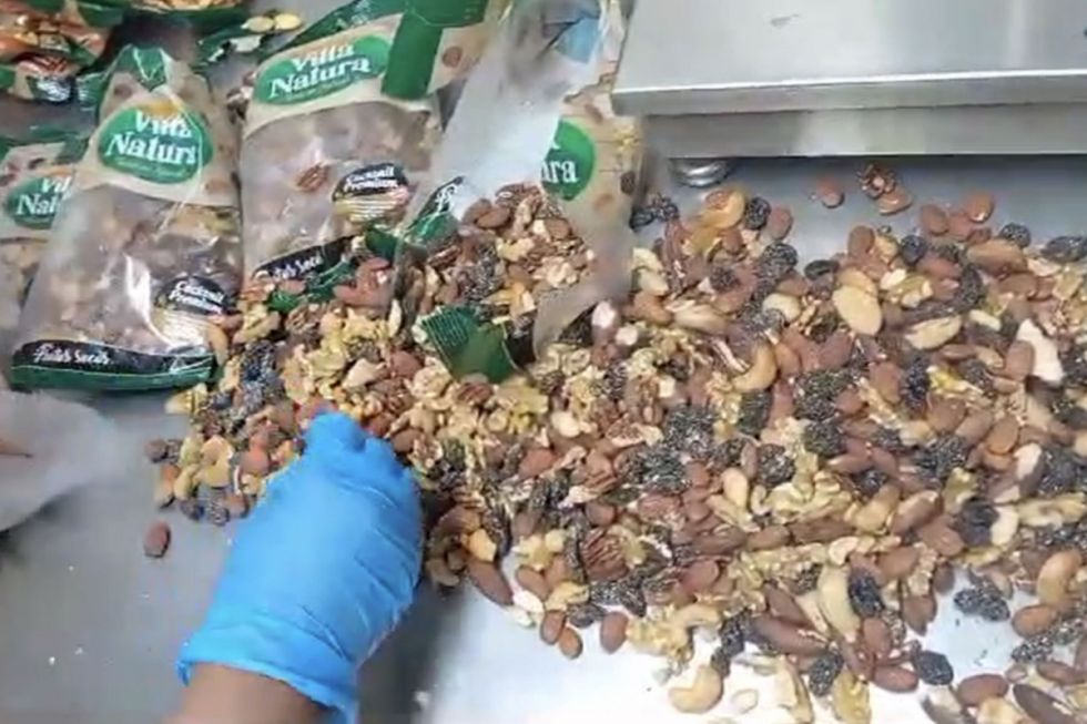  La FELCN halla más de una tonelada de cocaína escondida en almendras 