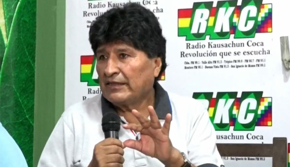 Evo acusa de neoliberal al gobierno de Luis Arce 