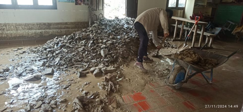 Yunchará: Torrencial lluvia anegó terrenos y viviendas en Buena Vista (Fotos)