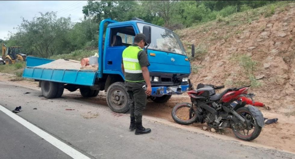 Motociclista murió tras chocar