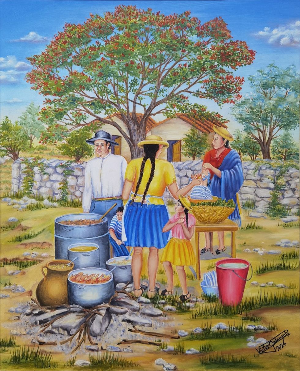 Una escena campestre de Víctor Galarza