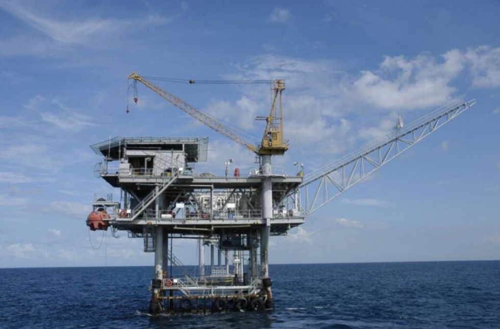 Plataforma extracción de gas campo de Chuchupa, en Colombia. Imagen: Ecopetrol