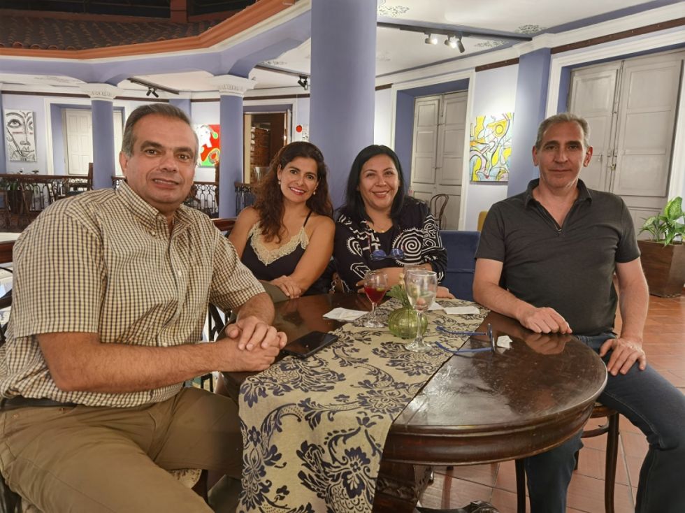 Fohad Amas, Roxana Arias, María Ángela Pino y Mauricio Prada