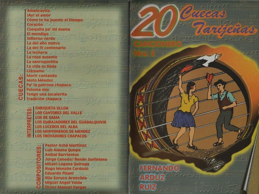 Libro: 20 CUECAS TARIJEÑAS