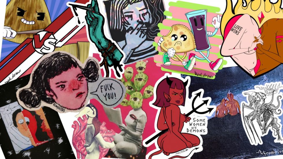 ¡Stickers! ¡Lleve sus stickers!