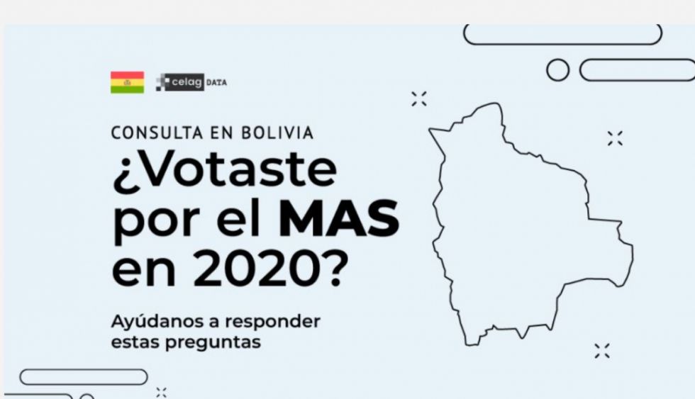 Celag lanza encuesta "solo para votantes del MAS" y genera recelos en el evismo