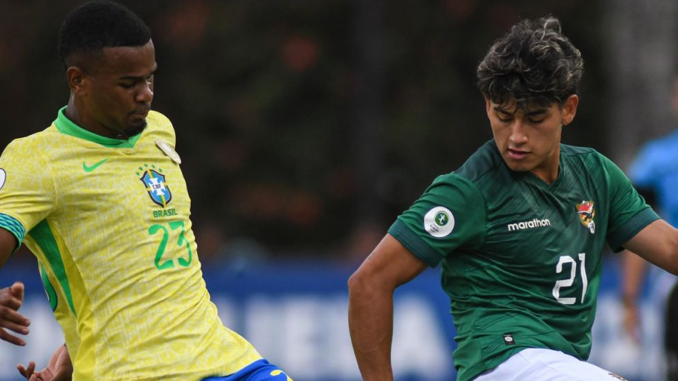 Brasil superó con susto a Bolivia en el Sudamericano Sub-20
