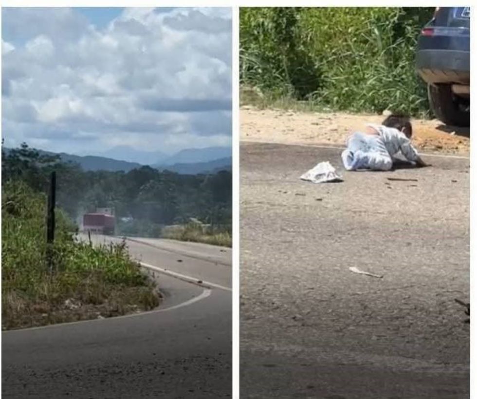 Bebé que fue hallado en medio de la carretera luego de un accidente está estable, la madre falleció