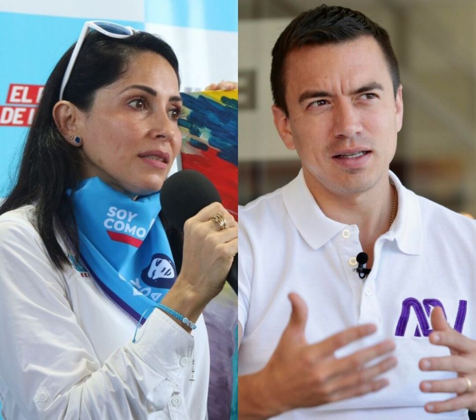 Noboa y Gonzáles se volverán a medir en el balotaje de abril
