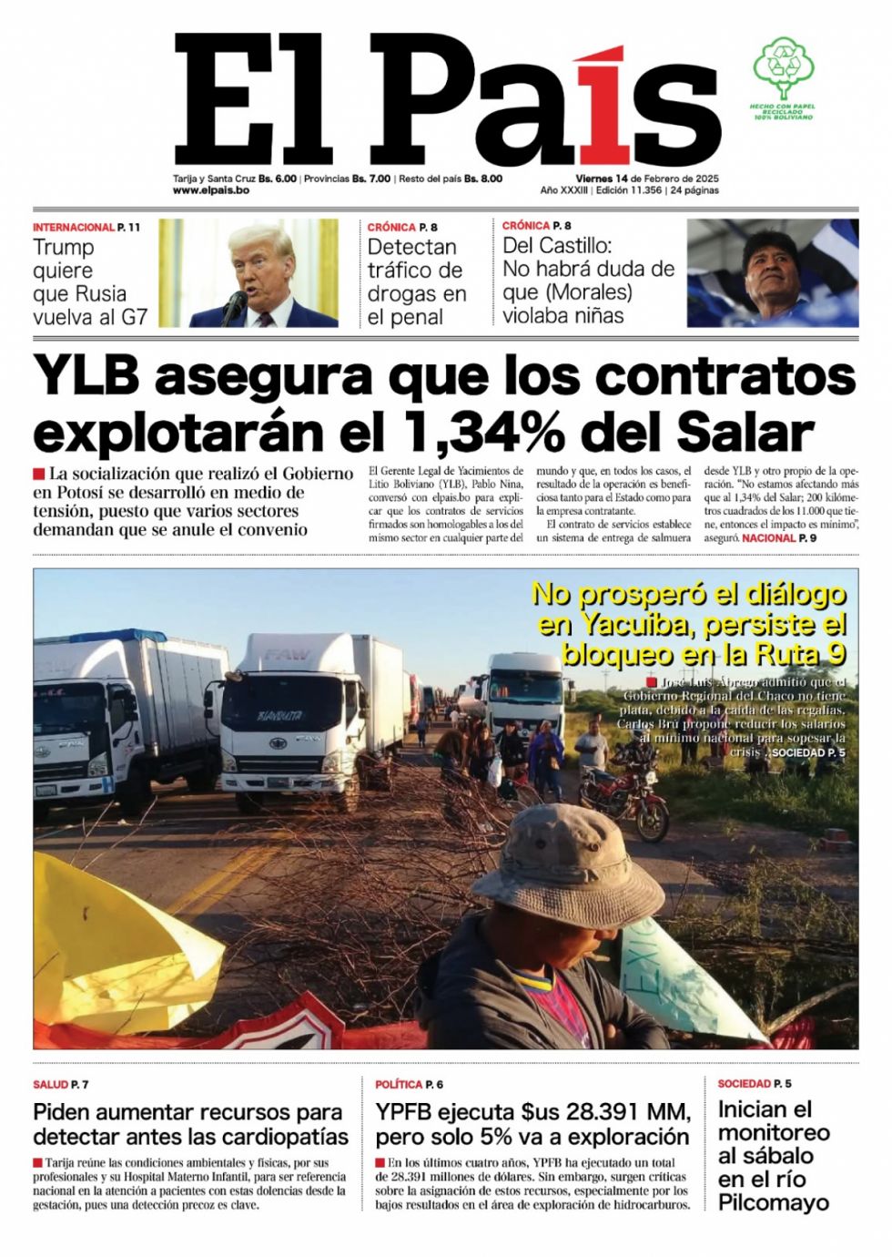 El mosqueo de Zelensky, el pedazo de Salar, la quiebra: Lee las imprescindibles