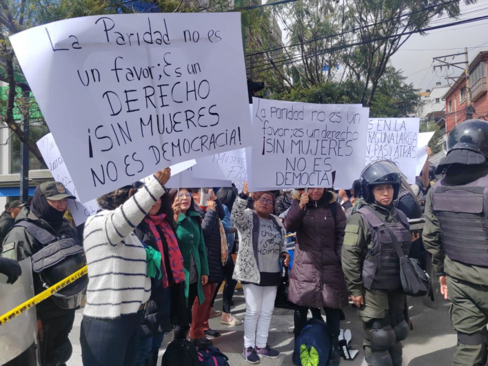 Movilización en La Paz