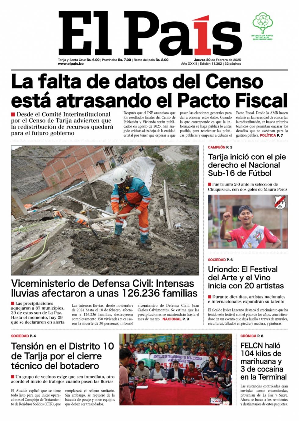 El Pacto Fiscal, Ucrania, el capitán acribillado, Los Rodríguez... Lee las Imprescindibles de hoy