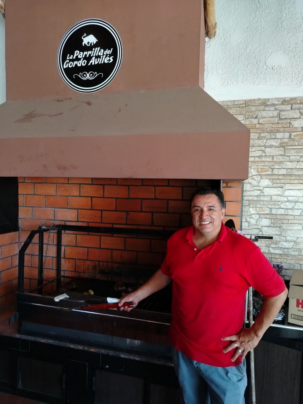 Marcelo Avilés y la parrilla