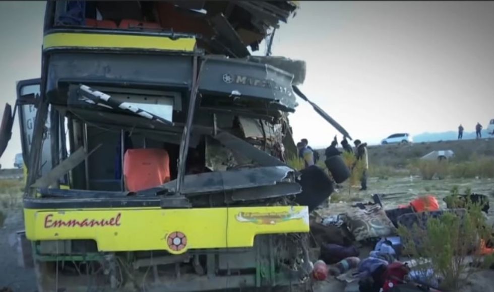 Esta es la lista de heridos tras el accidente en la carretera a Uyuni