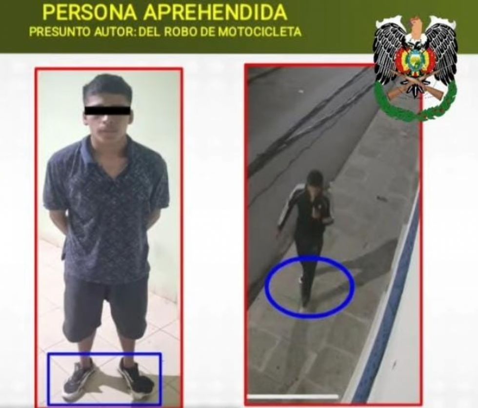 Cae el ladrón de una motocicleta, tiene antecedentes 