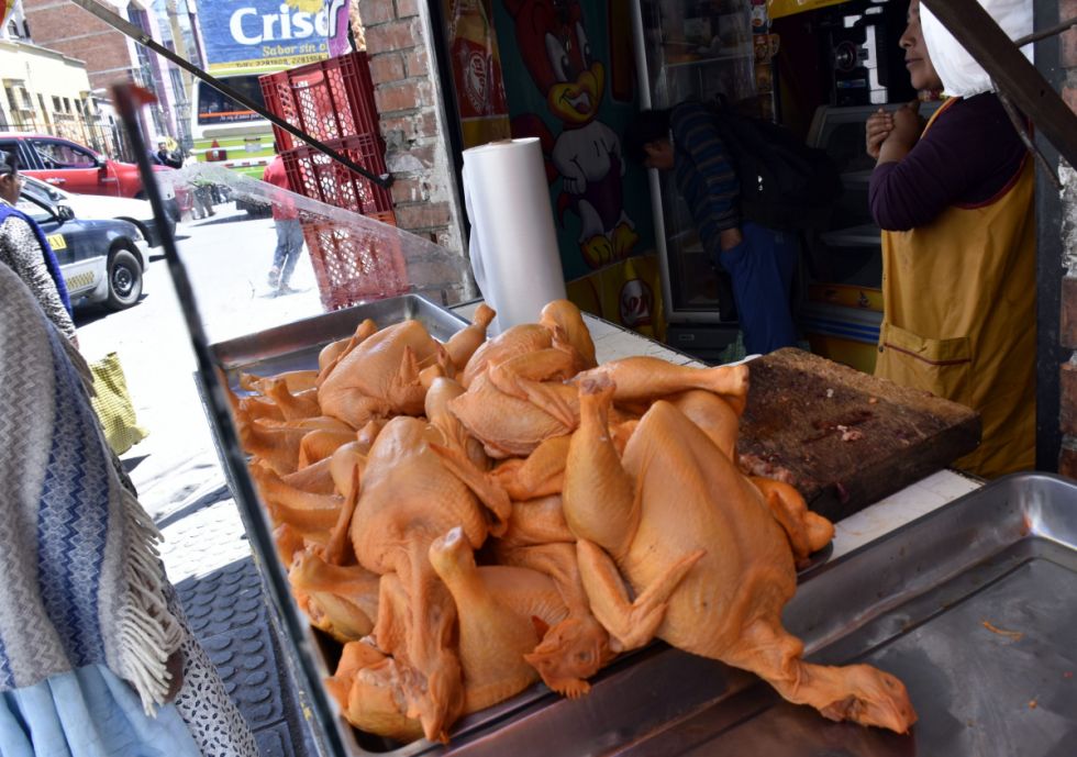 No hay pollo por la falta de diésel