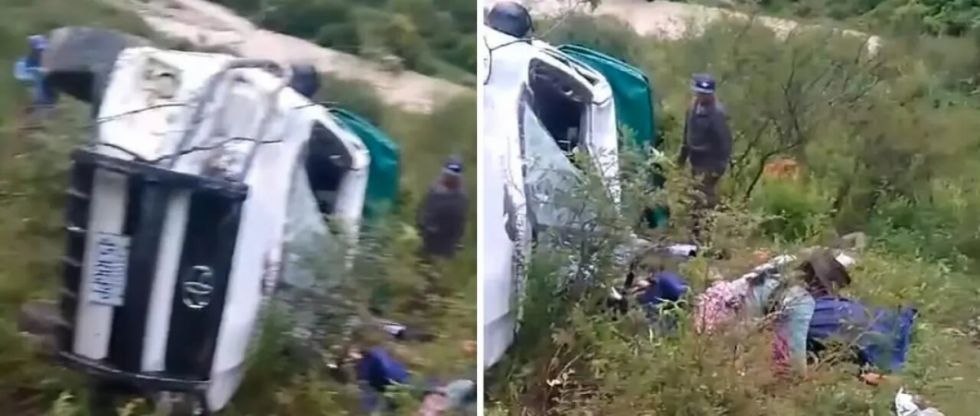 Una ambulancia vuelca dejando dos muertos y cuatro heridos 