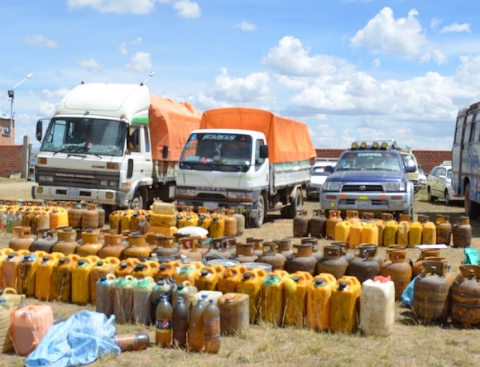 Hay 10 aprehendidos en una semana por acopiar combustible