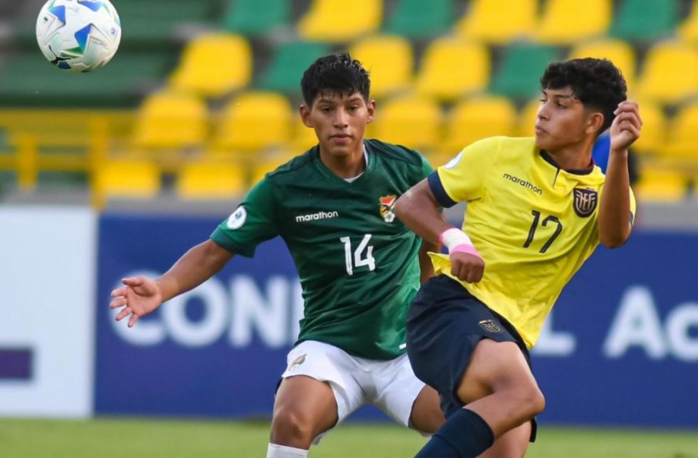 Sub-17: Bolivia cayó ante Ecuador y depende de otro partido para avanzar
