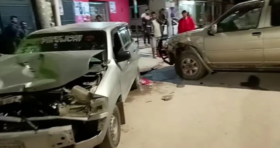 Yacuiba: Reportan un fuerte choque entre dos vehículos (Video)
