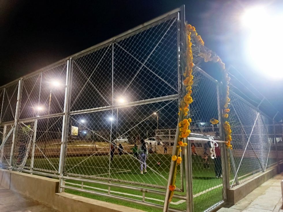 El barrio Las Pascuas estrena plaza, una cancha y luminarias 