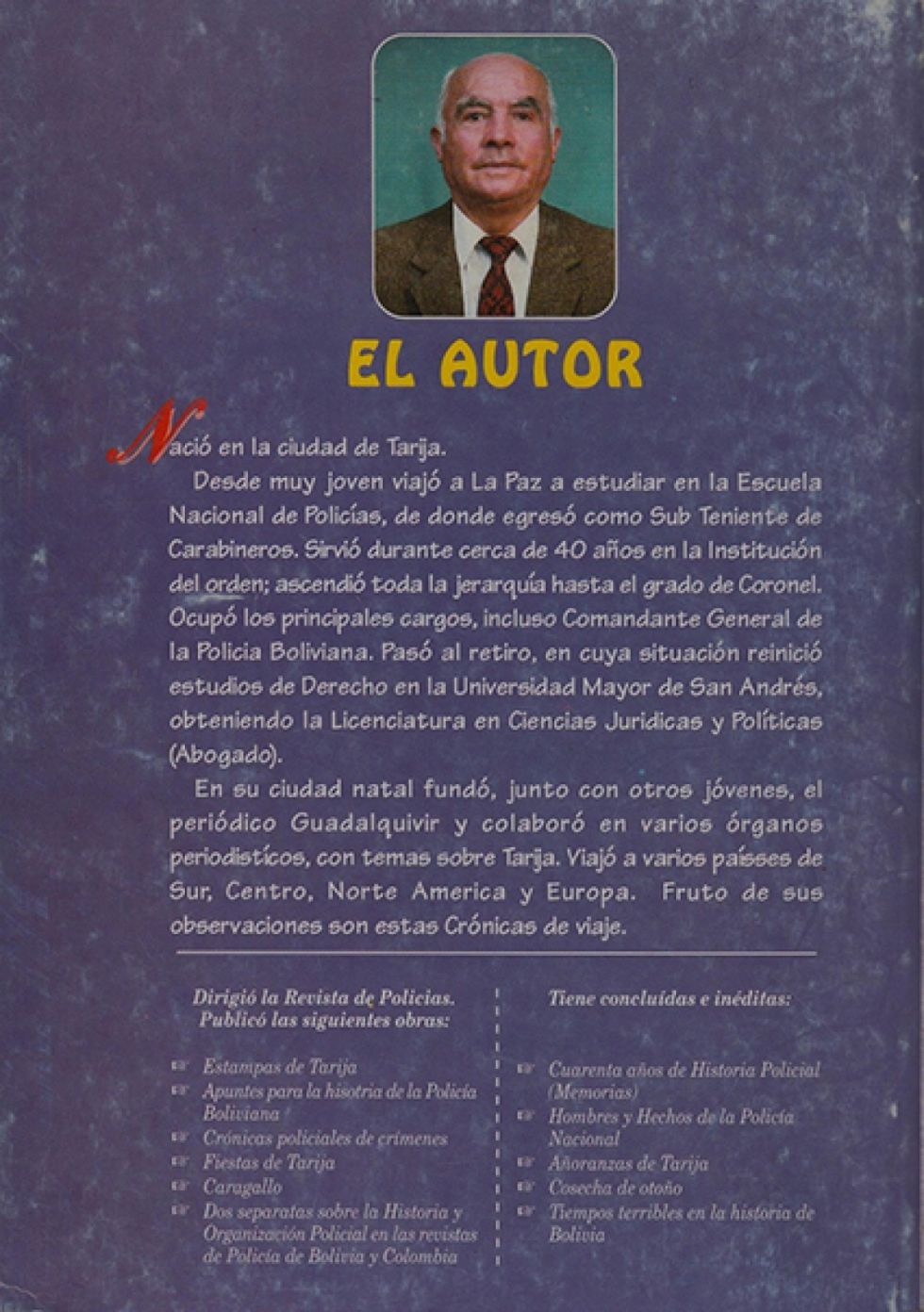 Contra Portada Chapaco Andariego