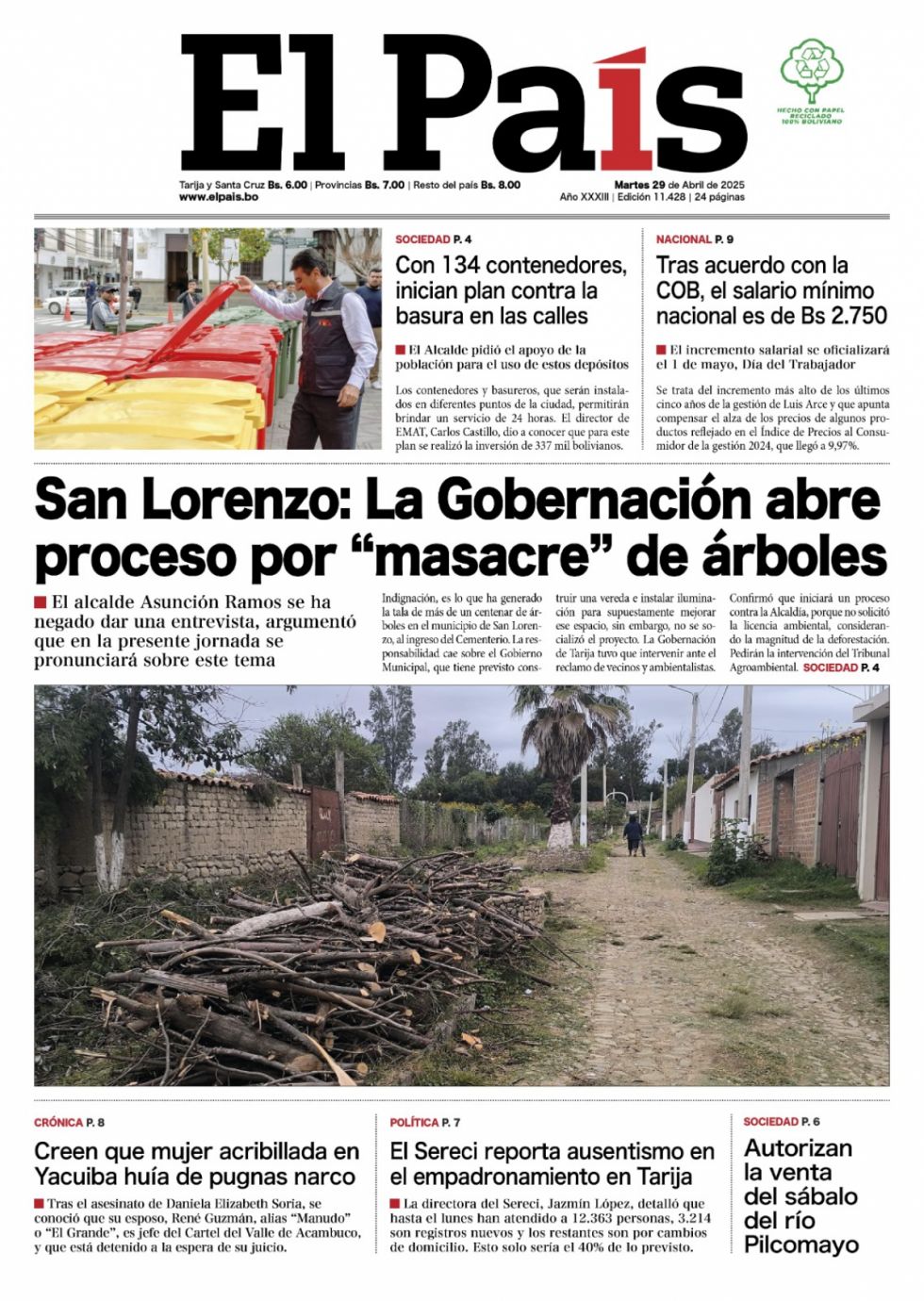 El incremento salarial, el cónclave, el precio del pan, el apagón... lee las imprescindibles