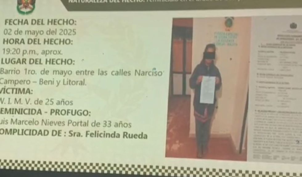 Aprehenden a tía del feminicida de Wanda por facilitar su fuga tras el crimen