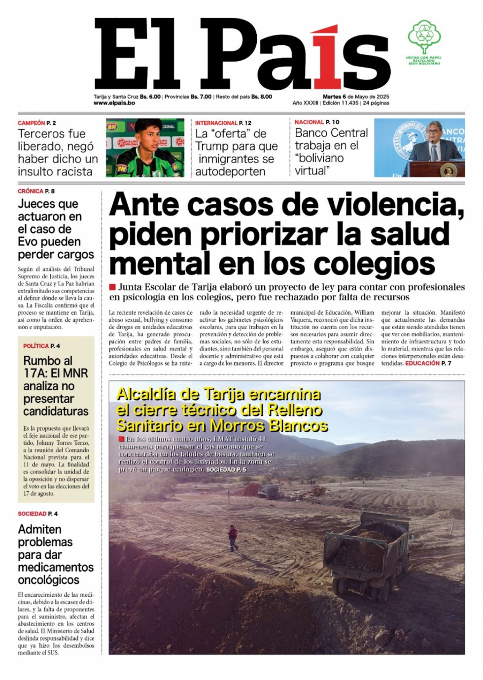 El gabinete psicológico, el botadero, los renunciados, el pan... Lee las imprescindibles