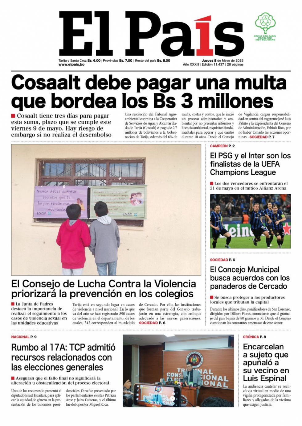 Fumata Negra, lío en Cosaalt, adiós al FPV y PanBol, más soya... Lee las imprescindibles