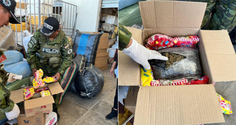 Encuentran marihuana oculta en cajas de pipocas dentro de un depósito de Tarija