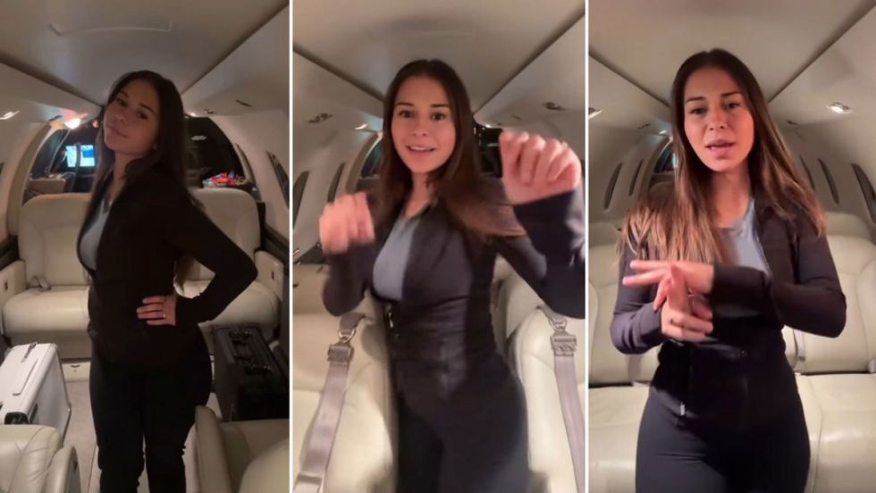 Estrella de OnlyFans presume de un nuevo 'jet' privado pagado por "10 millones de hombres"