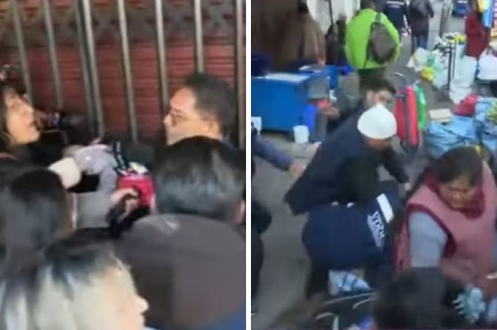 Insultan y agreden al viceministro Silva y su comitiva en un mercado de La Paz