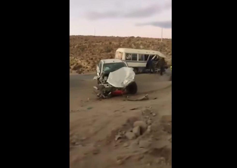 Accidente de tránsito deja varias personas heridas (Video)