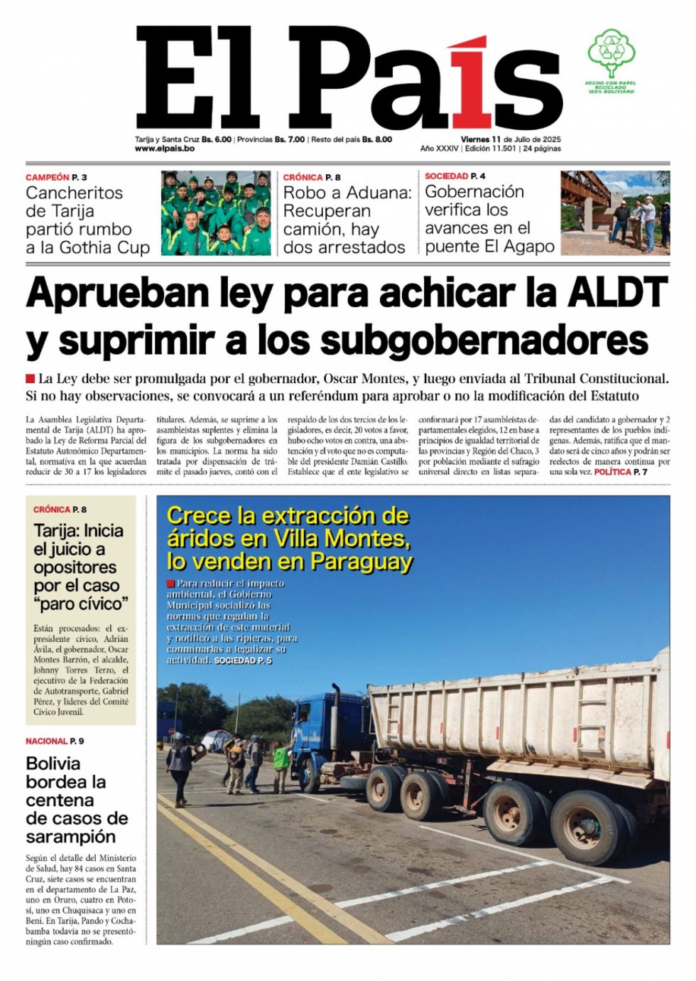 El recorte en la Asamblea, las dudas políticas, los aranceles y más: Lee las imprescindibles