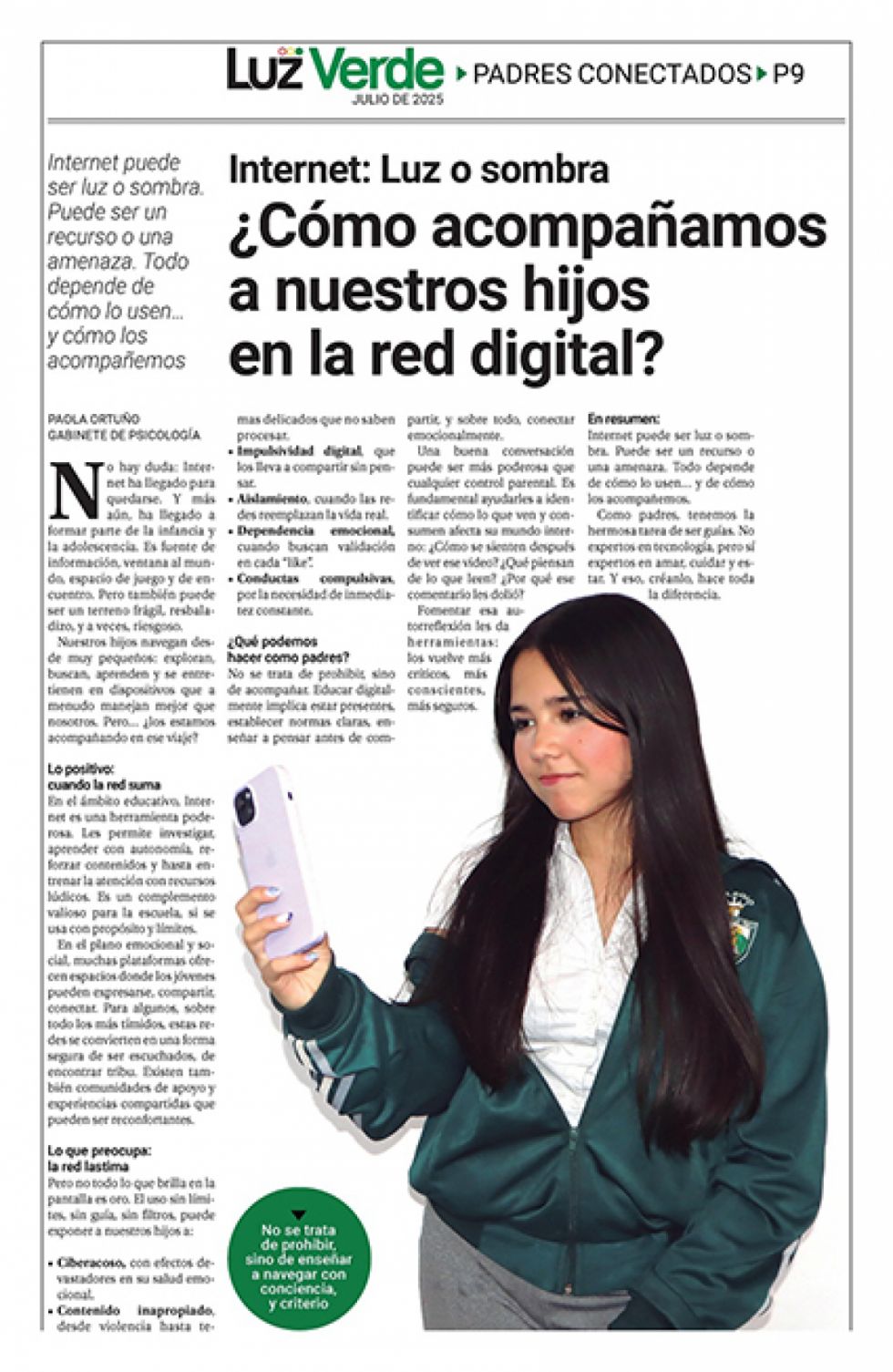 “LUZ VERDE” UN PERIÓDICO ESCOLAR